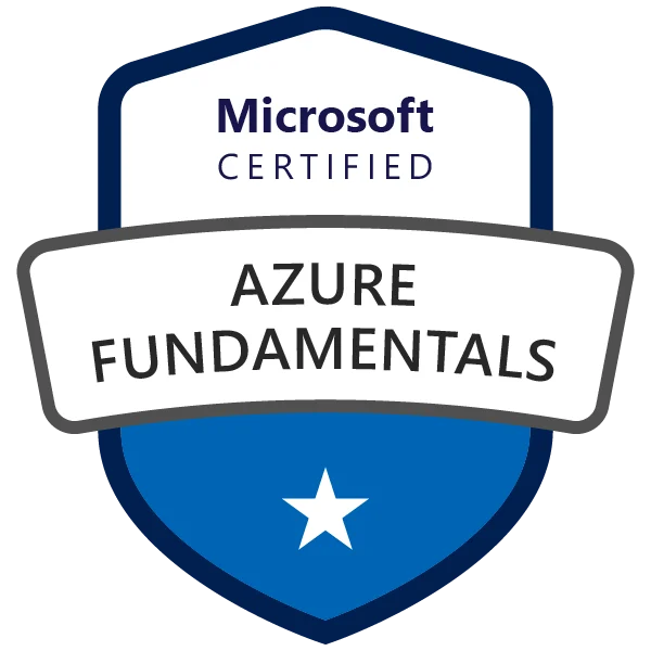 AZ-900 Microsoft Azure Fundamentals badge